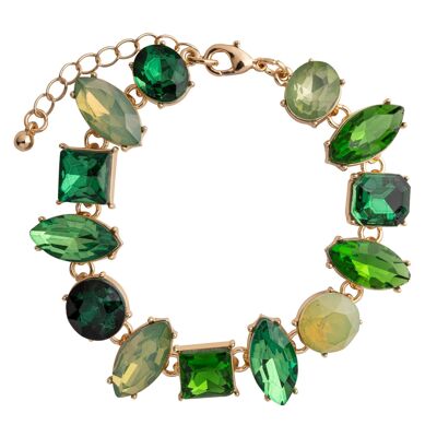 Bracelet fermoir en cristal en alliage de base Iris DB1977C