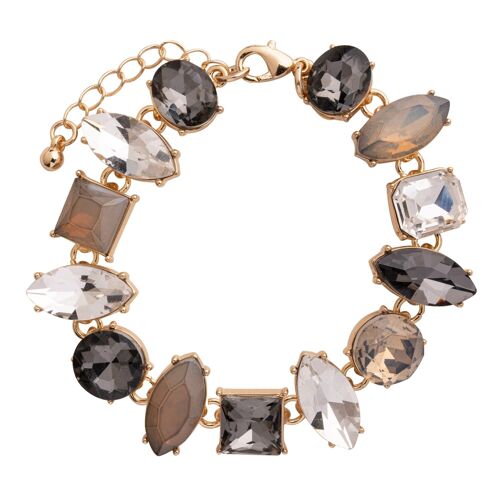 Iris Base Alloy Crystal Clasp Bracelet DB1977K