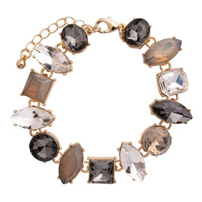 Iris Base Alloy Crystal Clasp Bracelet DB1977K