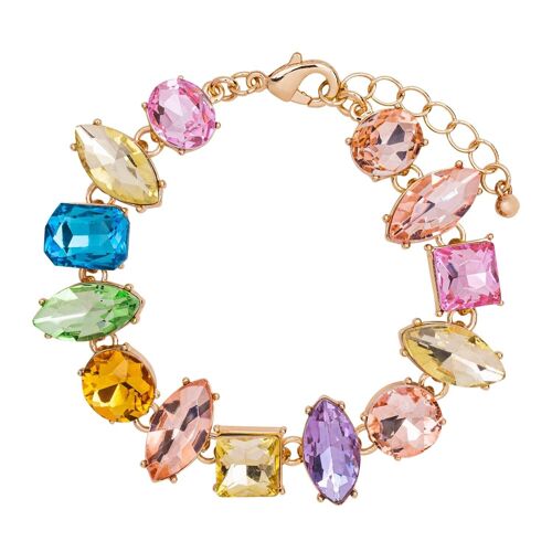 Iris Base Alloy Crystal Clasp Bracelet DB1977N