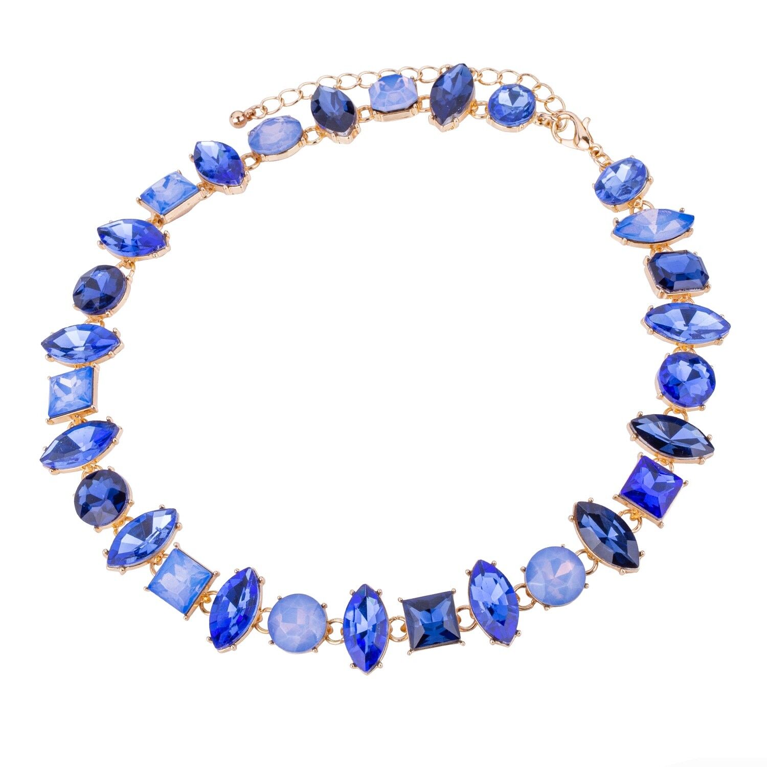 Buy wholesale Iris Base Alloy Crystal Collar Necklace DN2472B