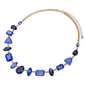 Collier court en cristal d'alliage de base d'iris DN2473B