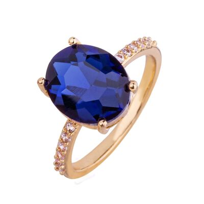 Anello di misura fissa in cristallo di iris DR0468K