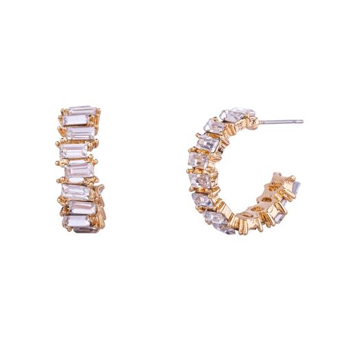 Iris Crystal Post Earrings DE0824C