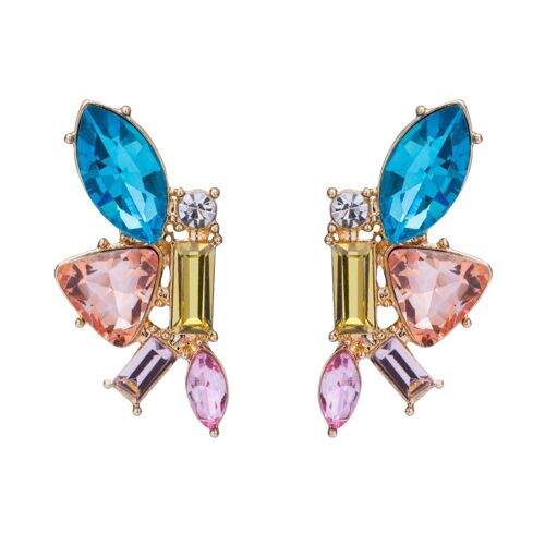Iris Crystal Stud Earrings DE0970K