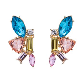 Boucles d'Oreilles Tige Cristal Iris DE0970K