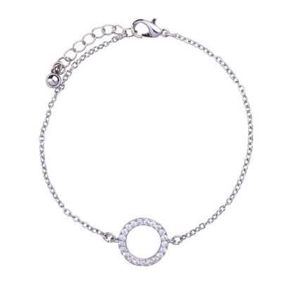 Keira Base Alloy Crystal Clasp Bracelet DB2005R