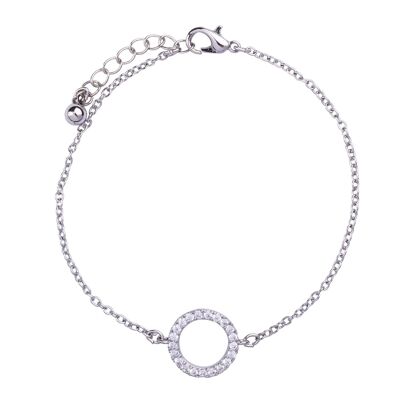 Bracelet fermoir en cristal en alliage de base Keira DB2005R