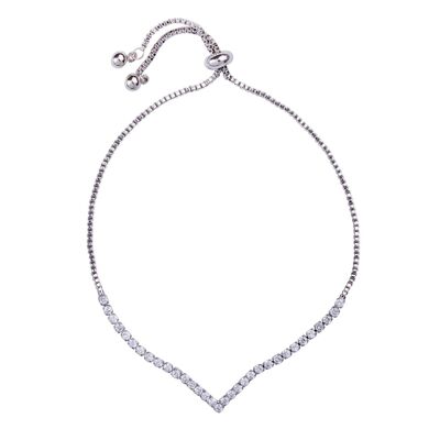 Keira Base Alloy Crystal Drawstring Armband DB2008R