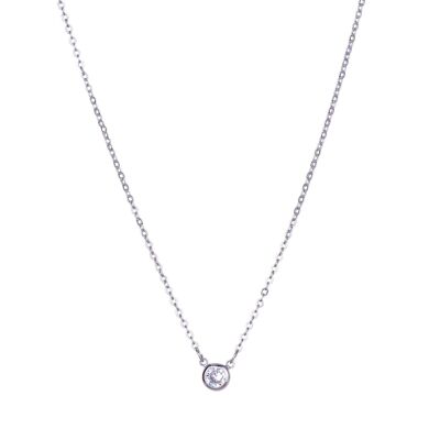 Keira Base Alloy Crystal Short Necklace DN2525R