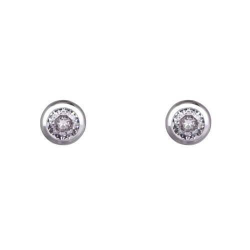 Keira Base Alloy Crystal Stud Earrings DE1043R