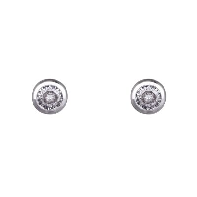 Keira Base Alloy Crystal Stud Earrings DE1043R