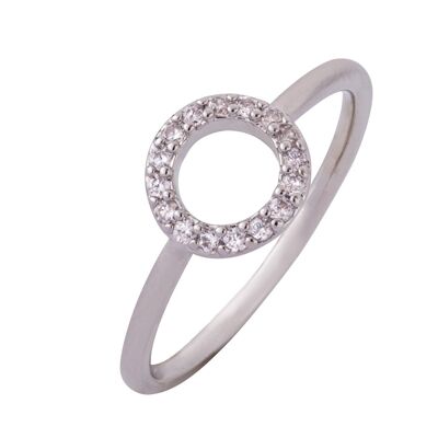 Keira Base Alloy Cubic Zirconia Fester Größenring DR0434R