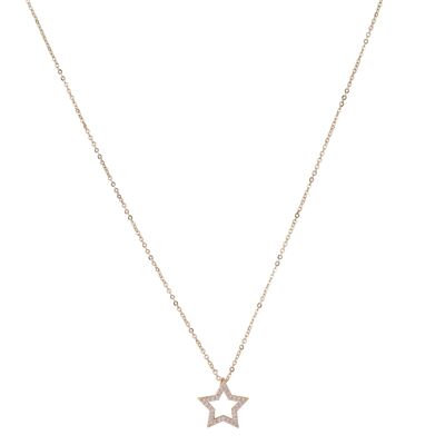 Keira Base Alloy Cubic Zirconia Short Necklace DN2095K