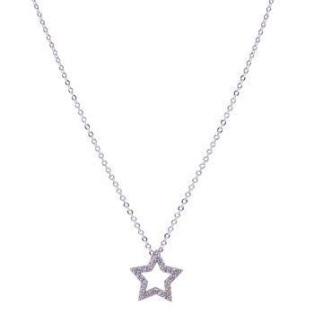 Collier court en alliage de zircon cubique Keira Base DN2095R