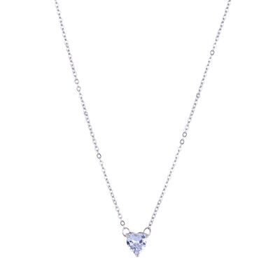 Keira Base Alloy Cubic Zirconia Short Necklace DN2527R