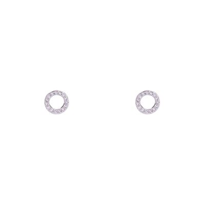 Keira Base Alloy Cubic Zirconia Stud Earrings DE0645R