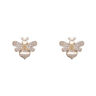 Boucles d'oreilles à tige en alliage de zircon cubique Keira Base DE0739K