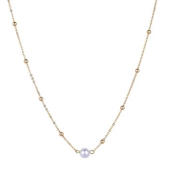 Collier court Keira fausses perles DN2514K