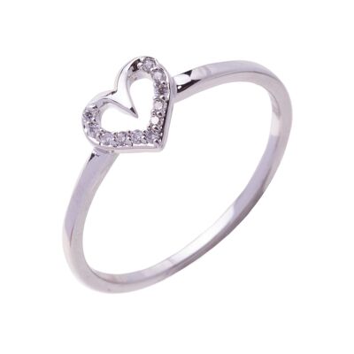 Keira Gold Plated Cubic Zirconia Fixed Sizing Ring DR0432A