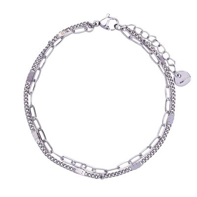 Keira Stainless Steel Clasp Bracelet DB2010S