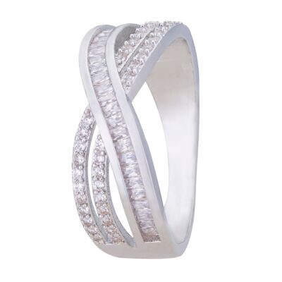 Kylie Base Alloy Crystal Fixed Sizing Ring DR0442R