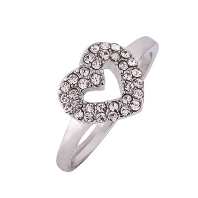 Kylie Base Alloy Crystal Fixed Sizing Ring DR0449R