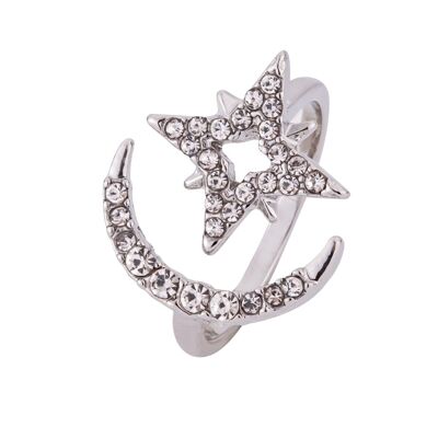 Kylie Base Alloy Crystal Open Ring DR0448R