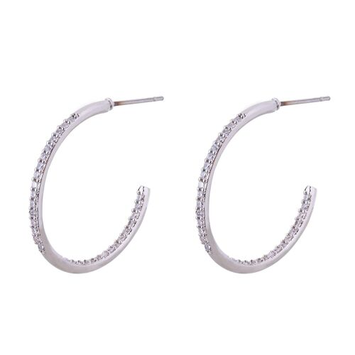 Kylie Base Alloy Crystal Post Earrings DE0980R