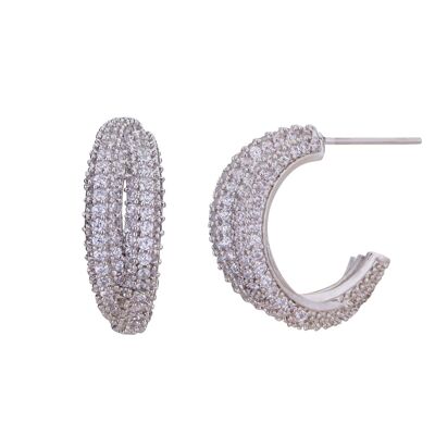 Kylie Base Alloy Crystal Post Earrings DE0993R