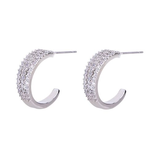 Kylie Base Alloy Crystal Post Earrings DE0994R