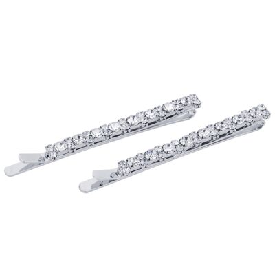 Kylie Base Alloy Crystal Slide Hair Accessories DH0036R