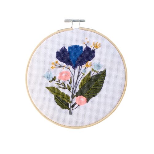 Midnight Floral Cross Stitch Kit