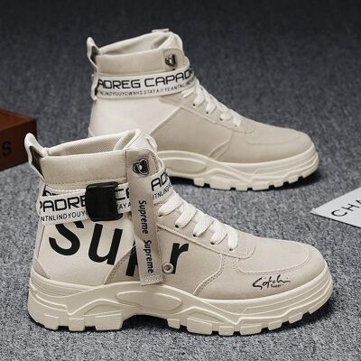 Lace-up boots | shoes | unisex | PU | Canvas | rubber | various sizes