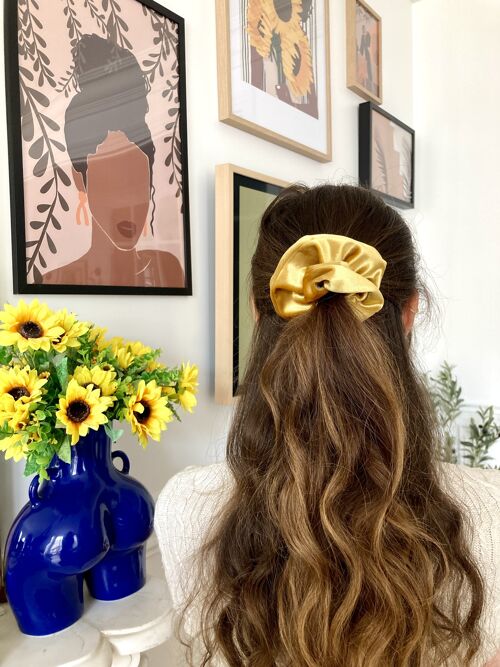 Chouchou en velours satiné 𝐅𝐋𝐀𝐕𝐈𝐄