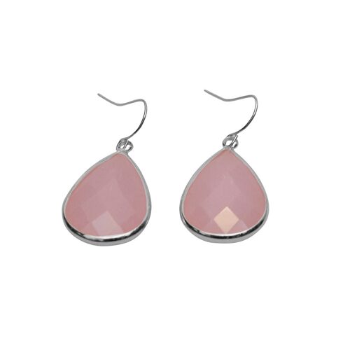 Teardrop earring Large - Pink