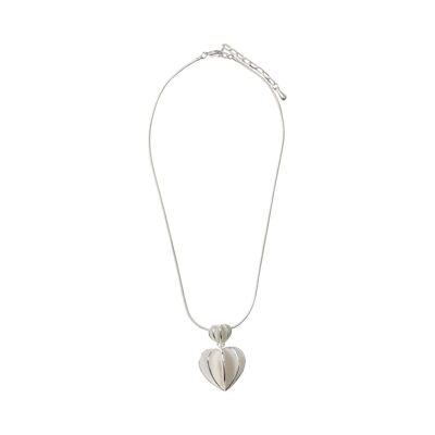 Monet Silber handbemalte Halskette mit Herzverschluss DN1820S