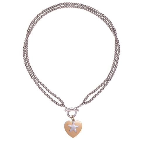 Sweetheart Base Alloy Can be Long or Short Necklace DN2487R
