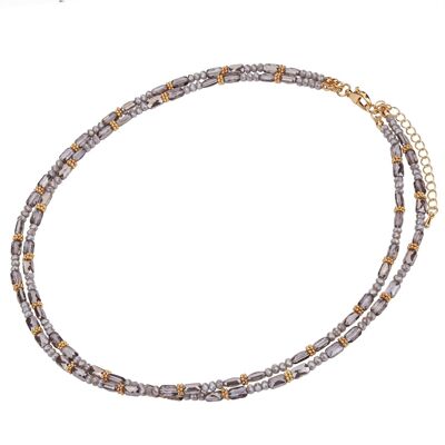 Venus Base Alloy Crystal Short Necklace DN2529M