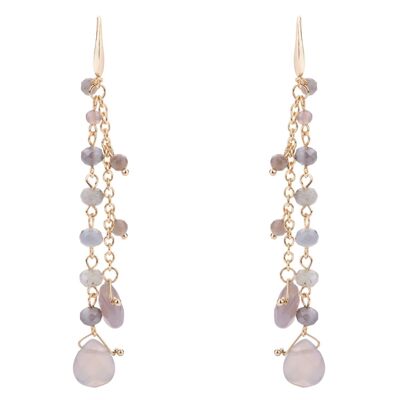 Venus Base Alloy Semi-Precious Stone Crystal Hook Earrings DE1044M