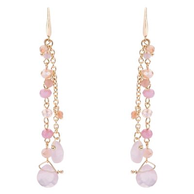 Venus Base Alloy Semi-Precious Stone Crystal Hook Earrings DE1044D