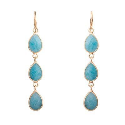 Venus Base Alloy Semi-Precious Stone Crystal Hook Earrings DE1050B