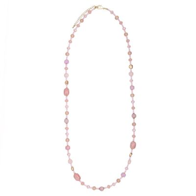 Venus Base Alloy Semi-Precious Stone Crystal Long Necklace DN2486D