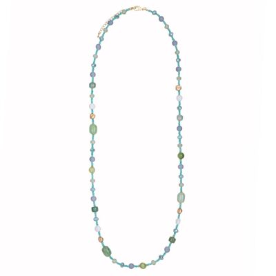 Venus Base Alloy Semi-Precious Stone Crystal Long Necklace DN2486E