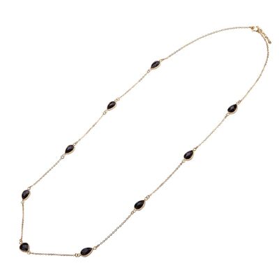 Venus Base Alloy Semi-Precious Stone Crystal Long Necklace DN2538H