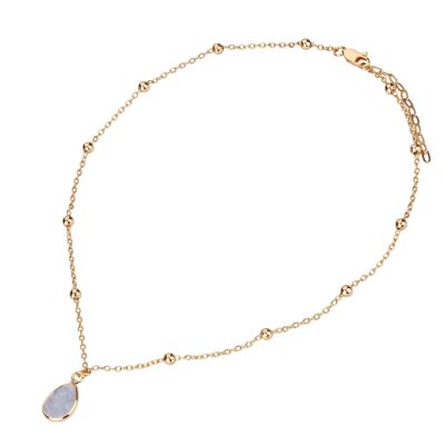 Venus Base Alloy Semi-Precious Stone Crystal Short Necklace DN2502E