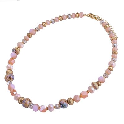 Venus Base Alloy Semi-Precious Stone Crystal Short Necklace DN2532D