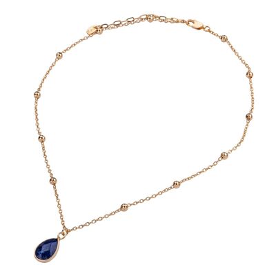 Venus Semi-Precious Stone Crystal Short Necklace DN2502A