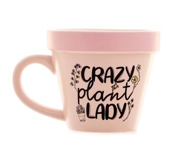 Tasse en pot de plantes Plant-a-holic de Crazy Plant Lady 4