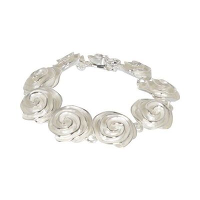 Monet Silver Hand Painted Floral Elasticated Bracelet DB1445S